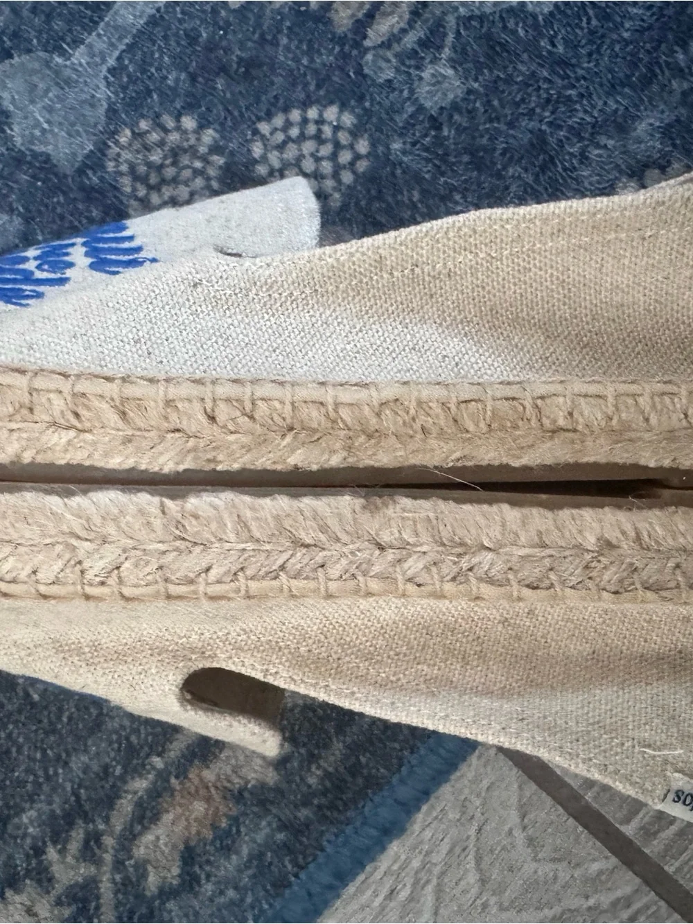 Soludos x Rosewood Mayakora Espadrilles with Blue Embroidery size 9